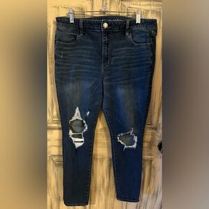 American Eagle Hi-Rise Jegging Jeans 360 Next Level Stretch, Size 16R